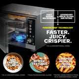 2-in-1 Microwave Oven with Air Fry, Countertop Glass Basket Cooker