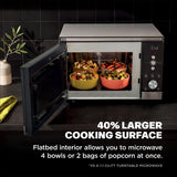 2-in-1 Microwave Oven with Air Fry, Countertop Glass Basket Cooker