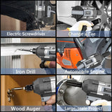 1000N.m Brushless Cordless Impact Wrench, All-Metal Cordless Impact Gun with 2 * 4.0Mah, 3-IN-1 Electric Impact Wrench with 5 Sleeves