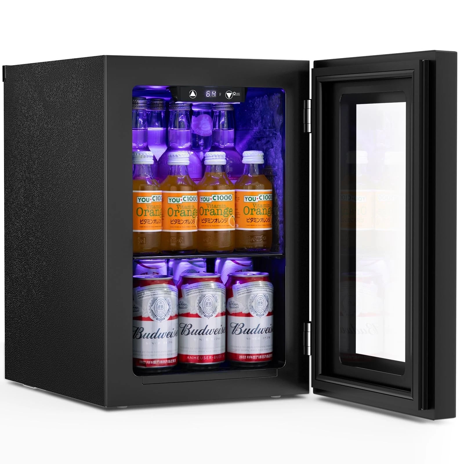 Mini Fridge, 18 Liter/24 Can Portable Cooler and Warmer Personal Fridge for Skin Care, Cosmetics, Food, Great for Bedroom, Office, Car, Dorm, ETL Listed