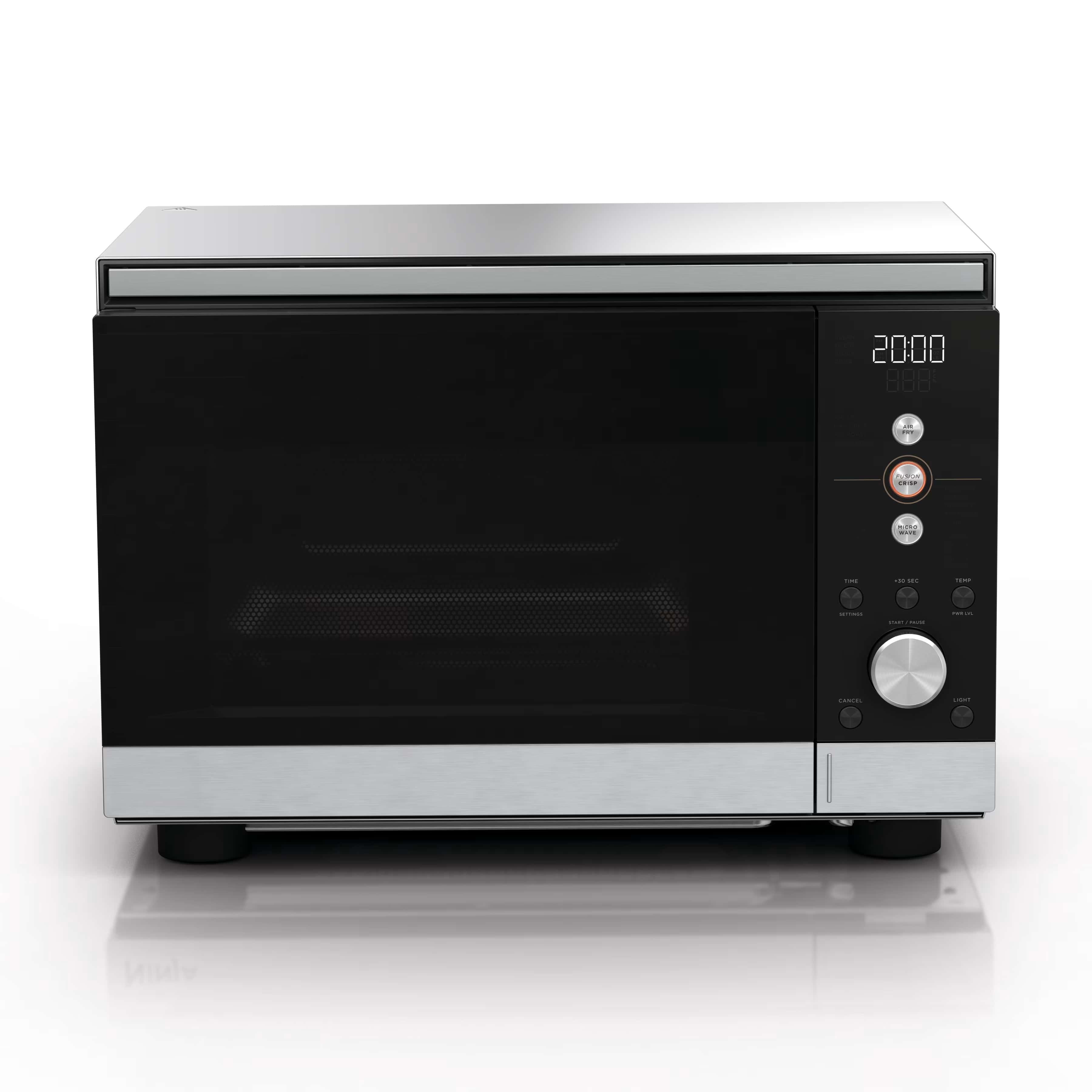 2-in-1 Microwave Oven with Air Fry, Countertop Glass Basket Cooker