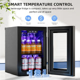 Mini Fridge, 18 Liter/24 Can Portable Cooler and Warmer Personal Fridge for Skin Care, Cosmetics, Food, Great for Bedroom, Office, Car, Dorm, ETL Listed