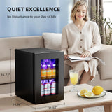 Mini Fridge, 18 Liter/24 Can Portable Cooler and Warmer Personal Fridge for Skin Care, Cosmetics, Food, Great for Bedroom, Office, Car, Dorm, ETL Listed